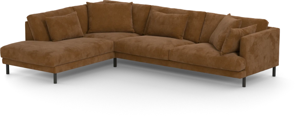 Harper - 3-sits soffa med divan vänster - Orange