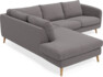 Madison - 2-sits soffa med divan vänster - Grå