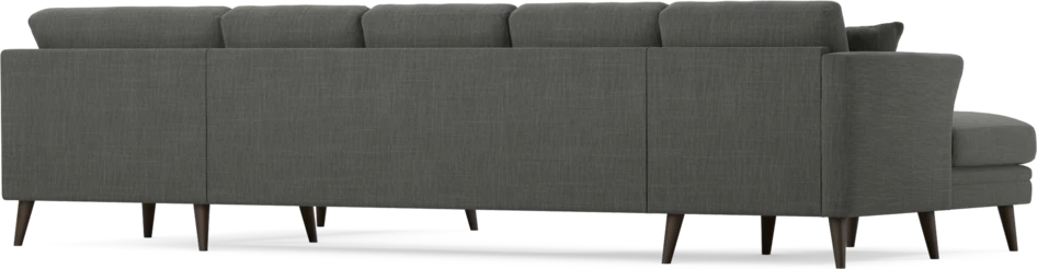 Eden - 3-sits soffa med schäslong vänster och divan höger - Grå
