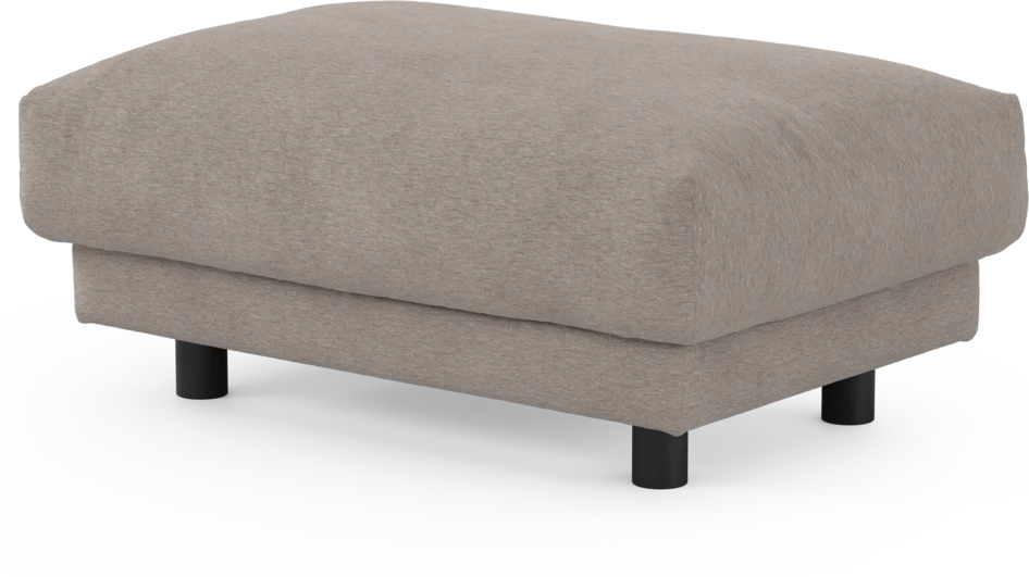 Cherrie - Fotpall 110, fast klädsel - Beige