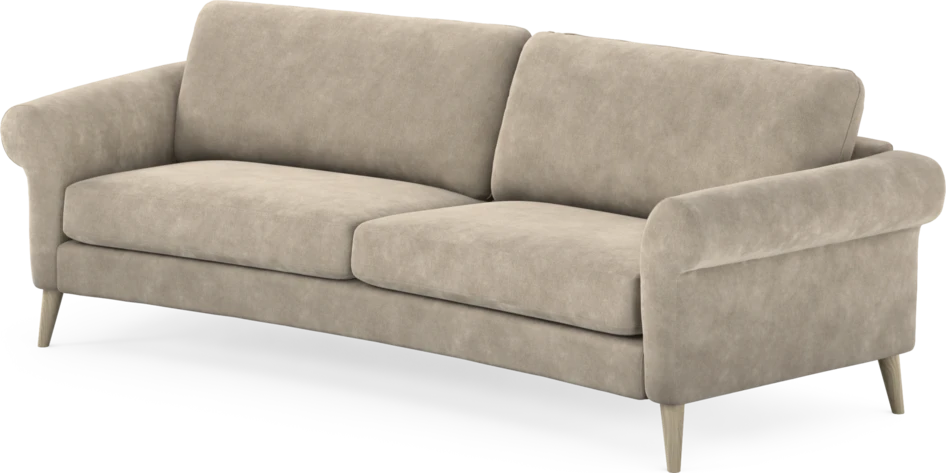 Bridge - 3-sits soffa svängd - Beige