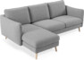 Madison Lux - 2-sits soffa med schäslong vänster - Grå