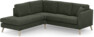 Eden - 2-sits soffa med divan - Grön