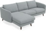 Madison Lux - 2-sits soffa med schäslong vänster - Turkos