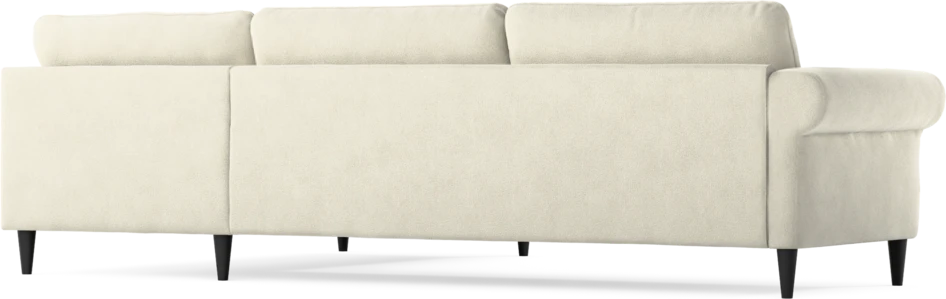 Bridge - 3-sits soffa med divan höger - Vit