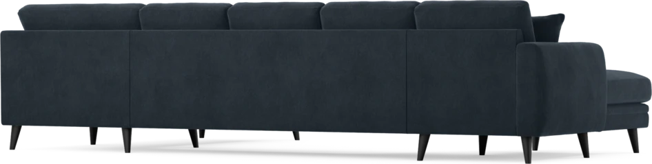 Eden - 3-sits soffa med schäslong vänster och divan höger - Blå