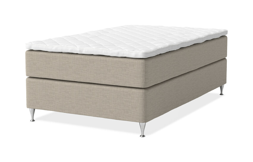 Dream Delux - Kontinentalsäng, enkelsäng med bäddmadrass Sense Delux - Beige