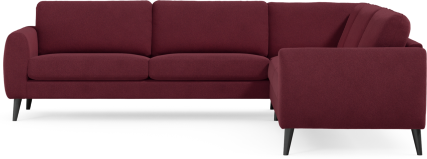 Bridge - Hörnsoffa, 3+3-sits - Röd