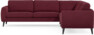Bridge - Hörnsoffa, 3+3-sits - Röd