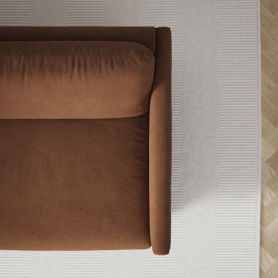 Madison Lux - 2-sits soffa med divan vänster och schäslong höger - Brun