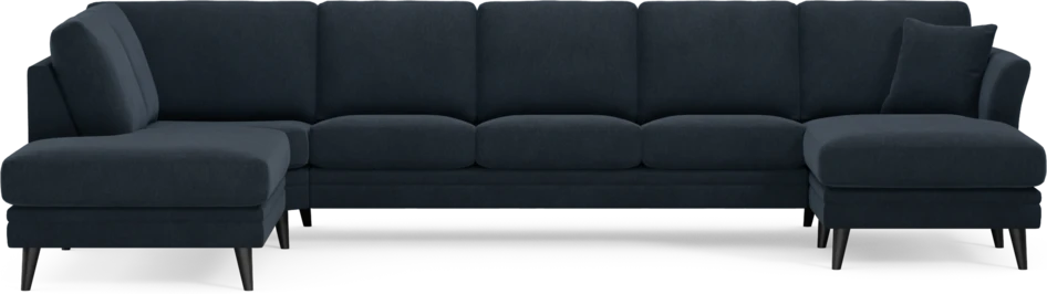Eden - 3-sits soffa med divan vänster och schäslong höger - Blå