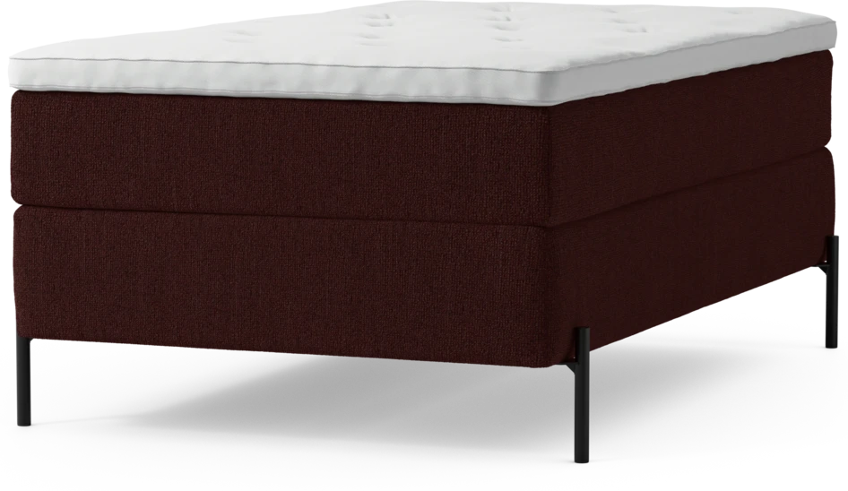 Delux Exclusive - Kontinentalsäng, enkelsäng 120 cm med bäddmadrass och sängben