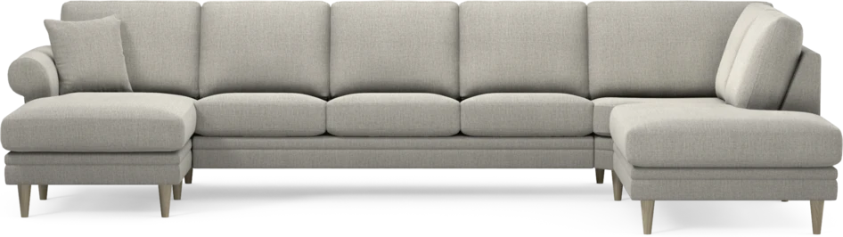 Eden - 3-sits soffa med schäslong vänster och divan höger - Grå
