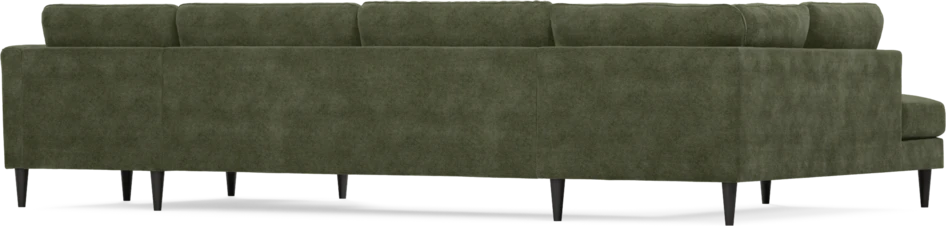 Bridge - 3-sits soffa med divan vänster och schäslong höger - Grön