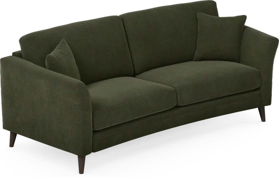 Eden - 2,5-sits soffa svängd - Grön