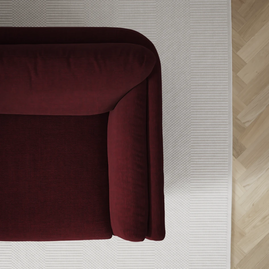 Madison Lux - Hörnsoffa 2+3-sits, hörn 2 - Röd