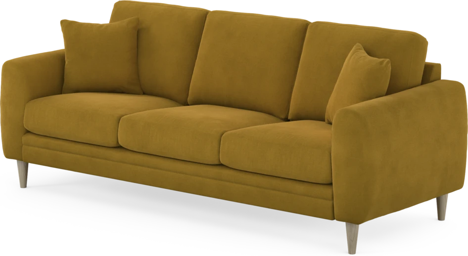 Eden - 3-sits soffa - Gul