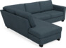 Friday - 2,5-sits soffa med divan vänster - Blå