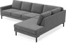 Sierra - 3-sits soffa med divan höger - Grå