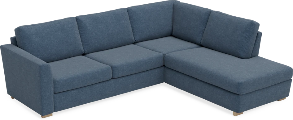 Friday - 2,5-sits soffa med divan höger - Blå