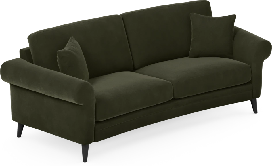 Eden - 2,5-sits soffa svängd - Grön