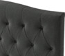 Delux Välvd - Sänggavel, 90-210 cm - Grå