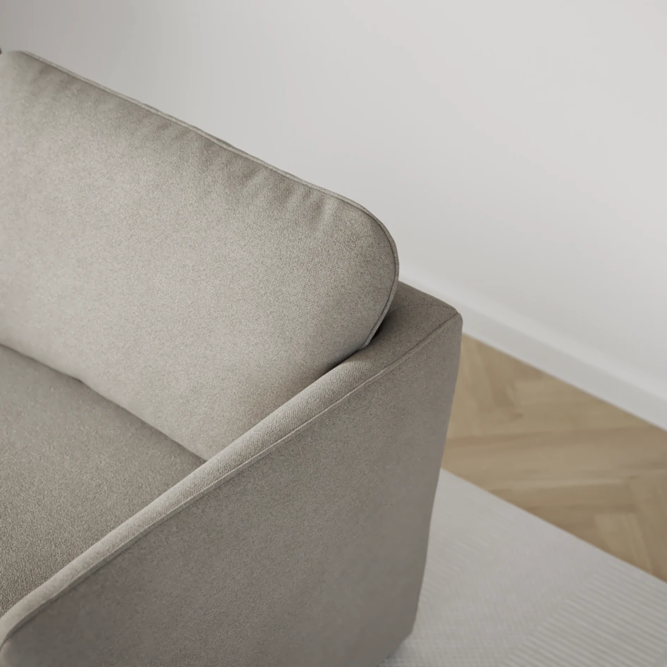 Öland - Bäddsoffa 3-sits, längsbäddad - Grå