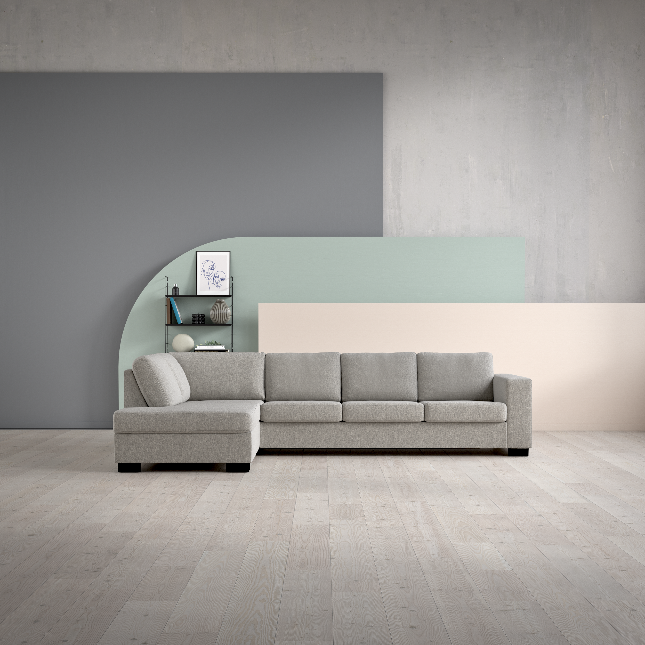 Nevada - 3-sits soffa med divan vänster - inspiration