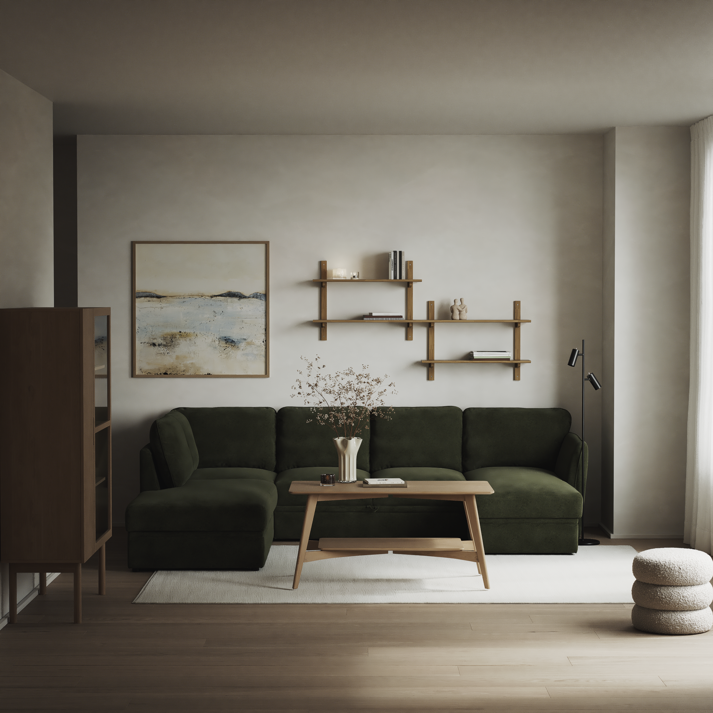 Öland - Bäddsoffa med divan vänster och schäslong höger - inspiration