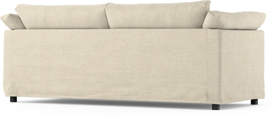 Cherrie - 2,5-sits soffa, hel dyna och kappa - Beige
