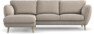 Madison Lux - 2-sits soffa med schäslong vänster - Beige