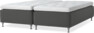 Delux Dream - Ramsäng, dubbelsäng med bäddmadrass - Grå