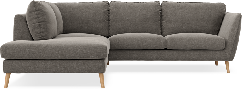 Madison - 2-sits soffa med divan vänster - Grå