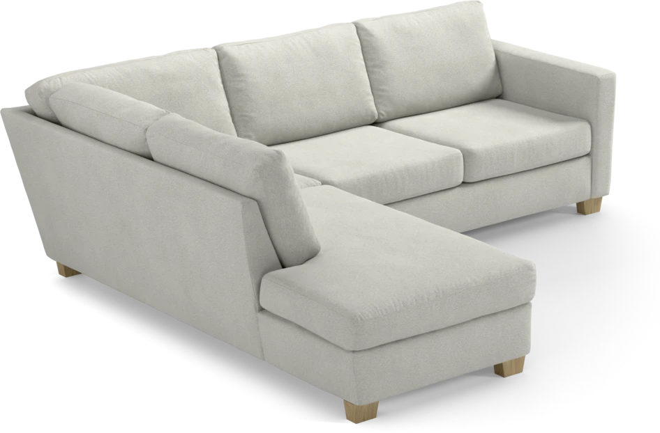 Friday - 2,5-sits soffa med divan vänster - Vit