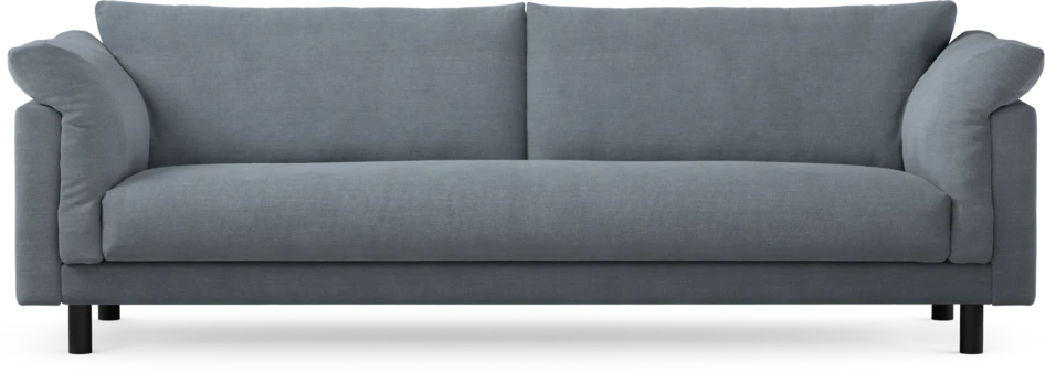 Cherrie - 4-sits soffa, hel dyna, fast klädsel - Blå