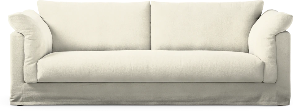 Cherrie Klädsel - Klädsel till 3-sits soffa, hel dyna - Vit