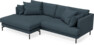 Harper - 4-sits med schäslong XL vänster - Blå