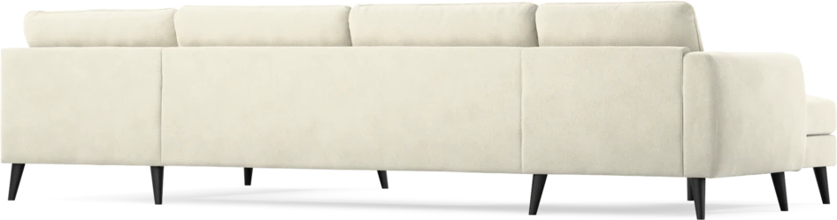 Bridge - 3-sits soffa med schäslong vänster och divan höger - Vit