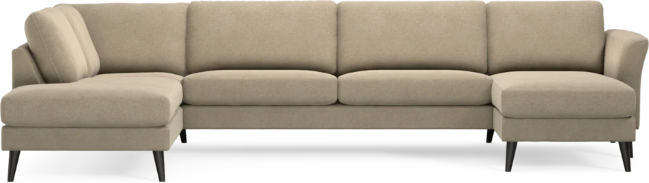 Bridge - 3-sits soffa med divan vänster och schäslong höger - Beige