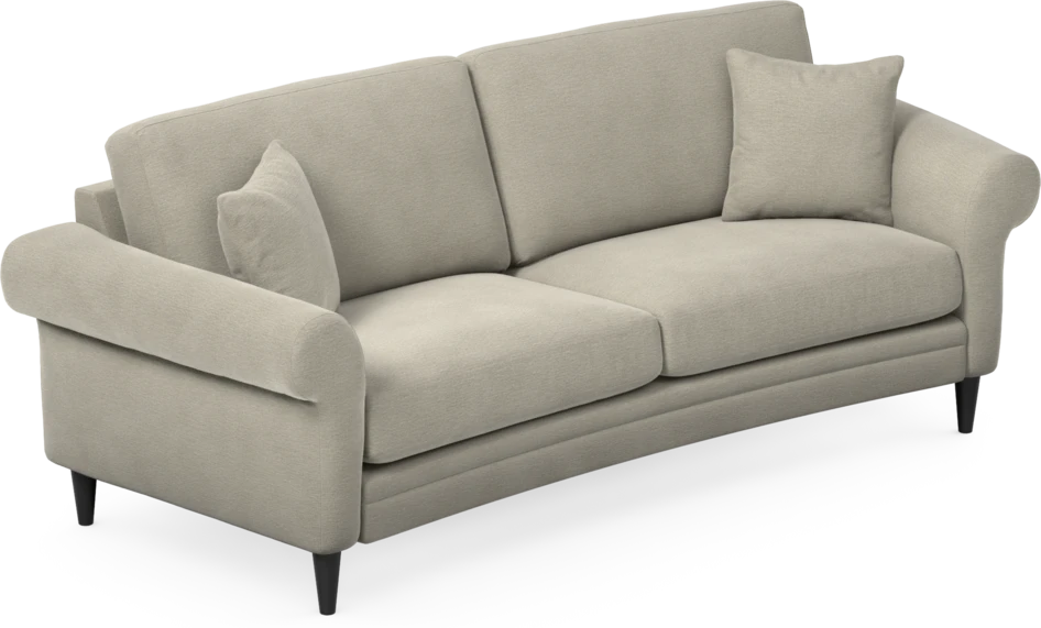 Eden - 2,5-sits soffa svängd - Brun