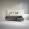 County - 2,5-sits soffa med divan höger - Brun