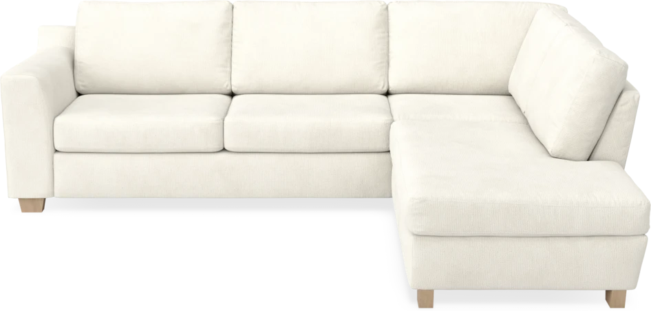 Friday - 2,5-sits soffa med divan höger - Vit