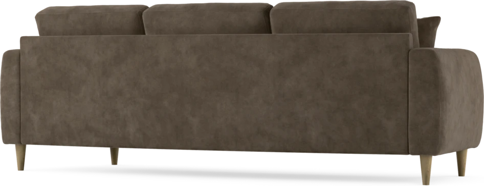 Eden - 3-sits soffa svängd - Brun