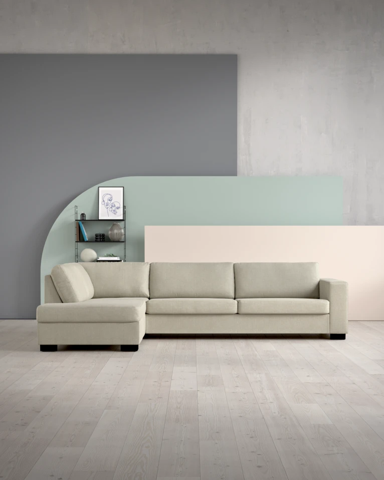 Nevada, 3-sits soffa med divan vänster