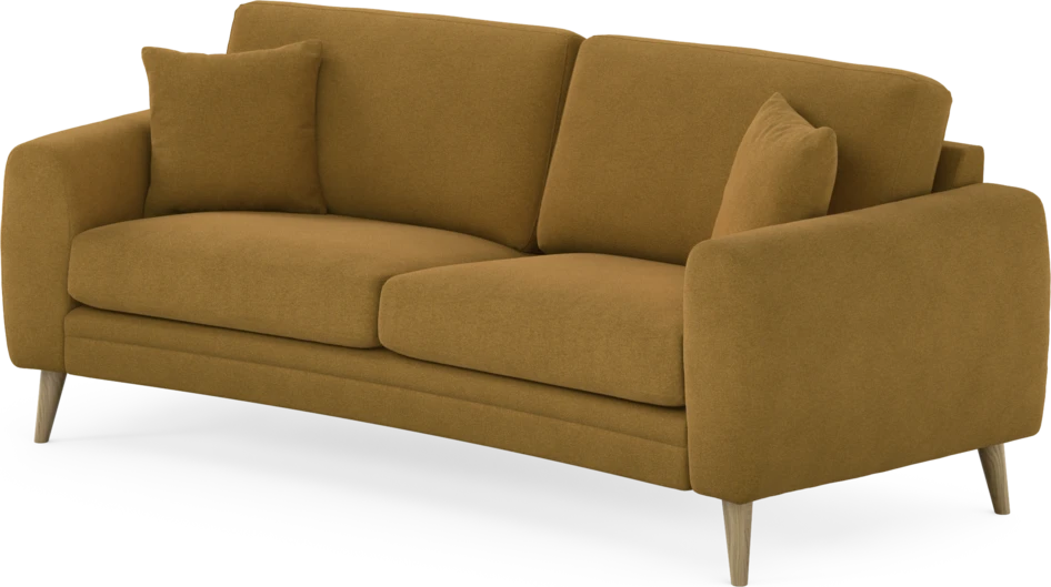 Eden - 2,5-sits soffa svängd - Gul