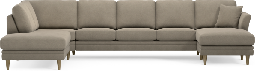 Eden - 3-sits soffa med divan vänster och schäslong höger - Beige