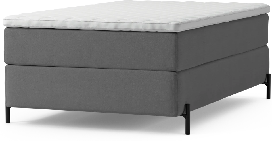Delux Exclusive - Kontinentalsäng, enkelsäng 120 cm med bäddmadrass och sängben