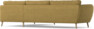 Madison Lux - 3-sits soffa med divan höger - Gul