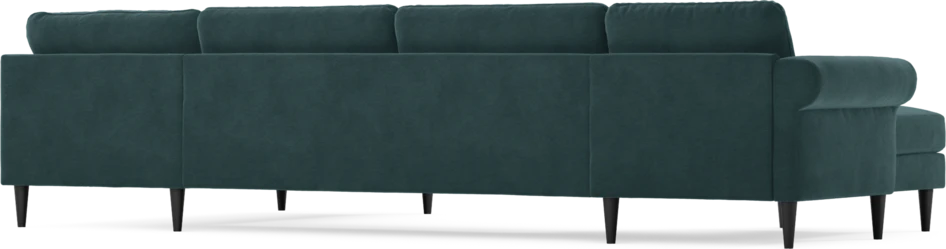 Bridge - 3-sits soffa med schäslong vänster och divan höger - Blå