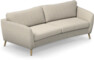 County - 3-sits soffa svängd - Beige